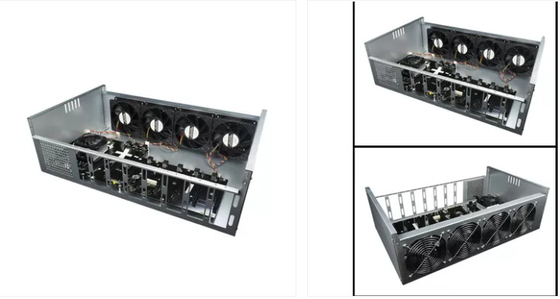 BTC ETH Mining Rig Machine, AMD A68 8 Gpu Mining Rig Frame